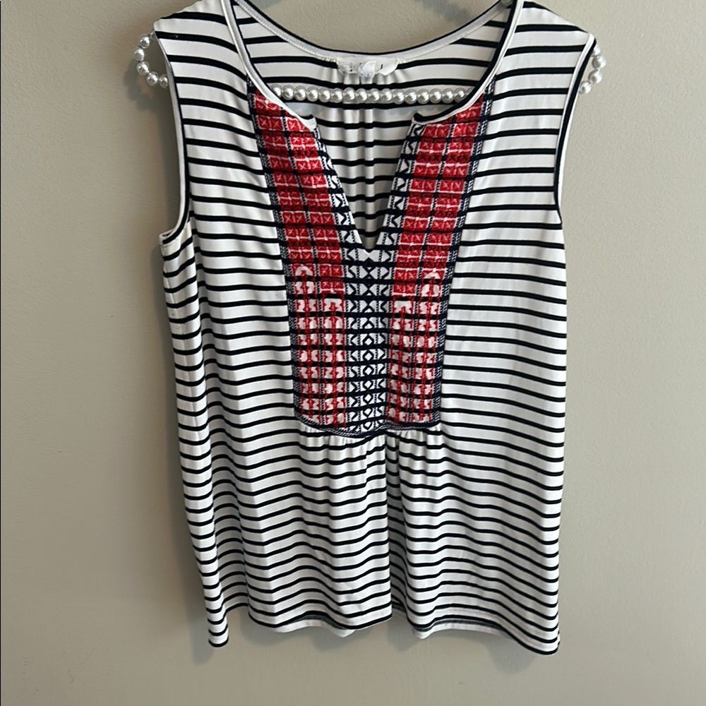 THML Embroidered Tank Top. Size Small
